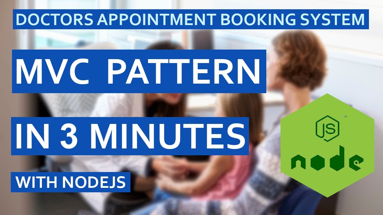 MVC design pattern explained in 3 minutes with NodeJS platform