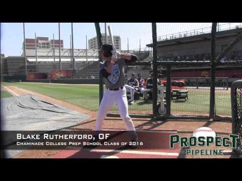 Blake Rutherford Prospect Video, |OF, Chaminade College Prep Class of 2016