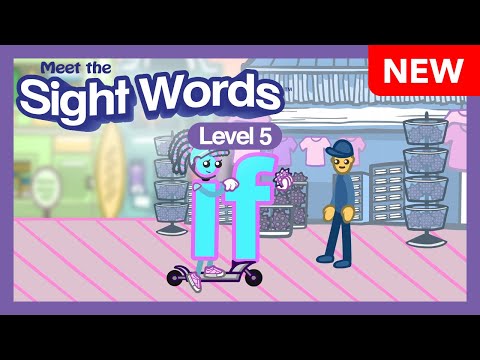 NEW! Meet the Sight Words Level 5 "if" | Preschool Prep Company