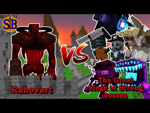 The ULTIMATE castle siege against RAHOVART | Minecraft Mob Battle