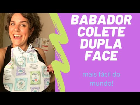 Babador dupla face com 1 material