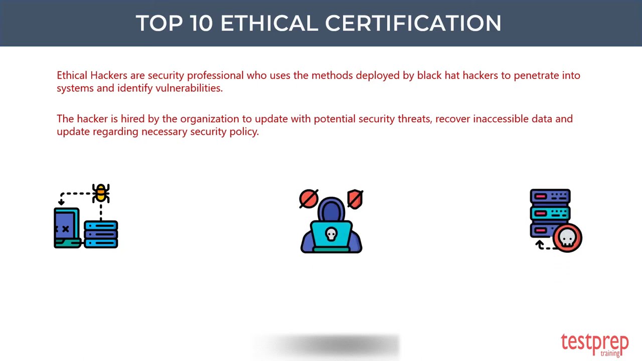 Top 10 Ethical Hacking Certifications for Cyber Security Professionals | testpreptraining.ai
