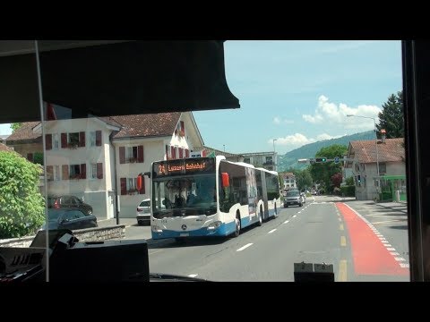 Mitfahrt VBL Linie 24 Luzern Bahnhof-Meggen Tschädigen (MB Citaro O530G #161)