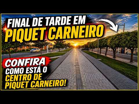 Você já viu o centro de Piquet Carneiro assim? Final de tarde impressiona!