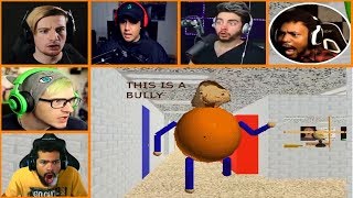 Let's Players Reaction To Meeting The Bully | Baldi's Basics In Education And Learning