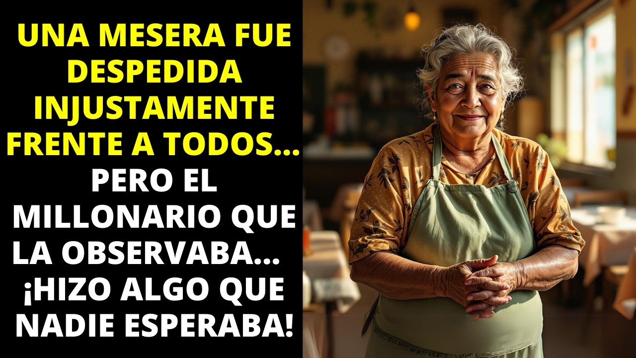 MESERA ES DESPEDIDA INJUSTAMENTE FRENTE A TODOS Y MILLONARIO TOMA UNA ACTITUD INESPERADA.