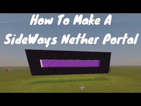 Insane Trick To Create Sideways Nether Portal!