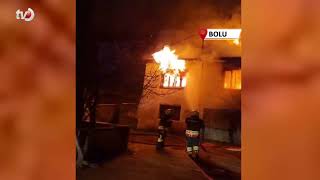 2 Katlı Ev Alev Alev Yandı