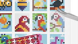 Pixel klíčenka husky nebo kosatka 1ks