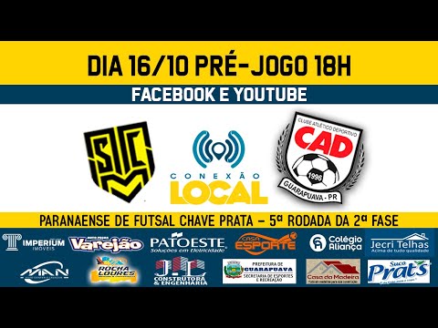 MARINGÁ SELETTO X CRESOL/CAD/GUARAPUAVA - 2ª FASE - 5ª RODADA -PARANAENSE DE FUTSAL CHAVE PRATA