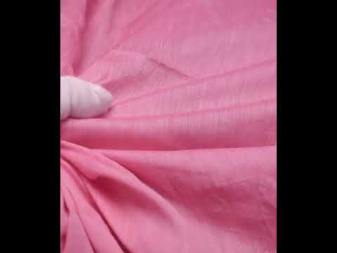 PLAIN LIGHT PINK PURE COTTON 78 GSM HANDWOVEN FABRIC