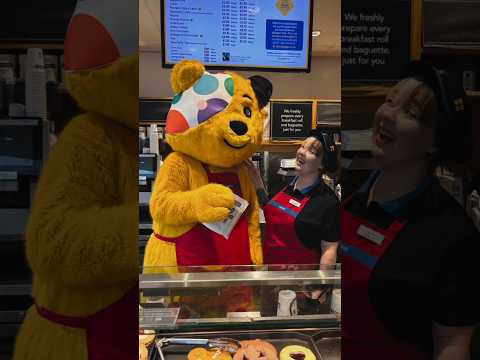 Look who's joined the Greggs team 😂 Pudsey sweet treats available now! #greggs