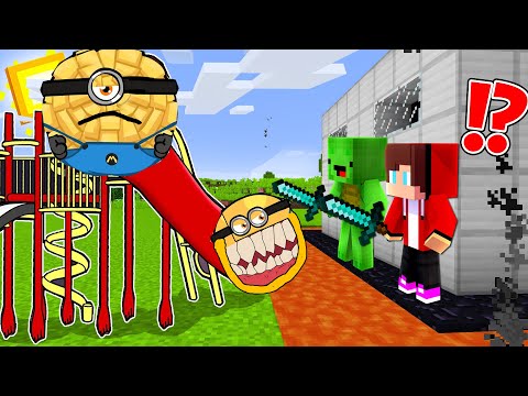 SLIDE EATER MINIONS vs The Most Secure House - Minecraft gameplay by Mikey and JJ (Maizen Parody)