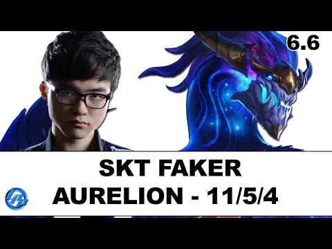 SKT Faker - Aurelion Sol vs Lux - Kr Ranked