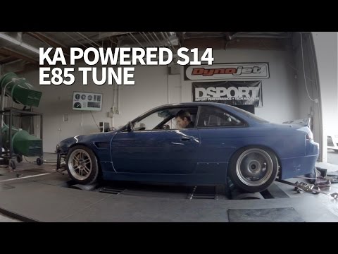 AEM Infinity E85 Tune on the DSPORT KA Powered Nissan S14