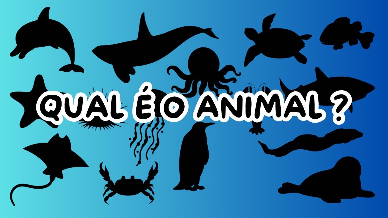 Qual é o Animal Marinho ? Descubra pela Sombra! Animais para Crianças [Educativo]