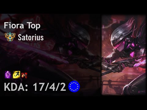 Fiora Top vs Ekko - Satorius - EUW Challenger Patch 6.17