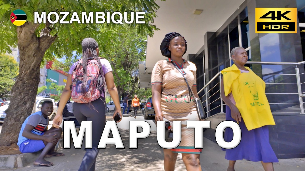 Maputo – On Foot from Downtown to a Prestigious Neighbourhood | Mozambique 🇲🇿 Feb 2026 [4K HDR]