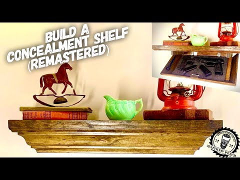 Concealment Shelf Build (New Version) / Make Money With Woodworking!