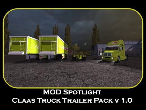 Akiic ToDaHead Plays Farming Simulator 2013 MOD Spotlight Claas Truck Trailer Pack v 1 0