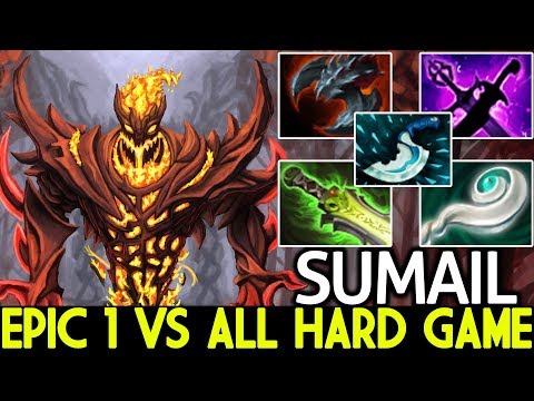 SumaiL [Shadow Fiend] Epic 1 VS ALL Hard Game WTF Mega Creeps 7.21 Dota 2