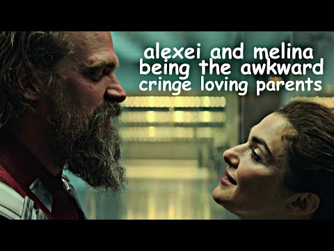 alexei and melina being the awkward cringe loving parents/couple