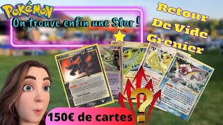 Super chance sur un Vide Grenier. Je trouve enfin LA STAR⭐️ que j espérais 😍🥳 #pokemon #brocante