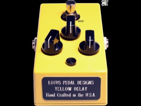 Lotus Pedal Designs Yellow Analog Delay Guitar Pedal - FREE 2 Day Delivery! image 2