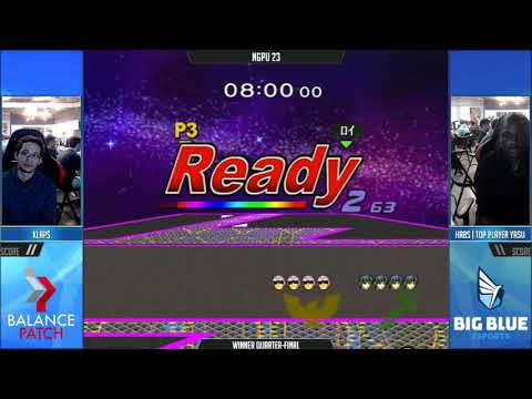 NGPU 23 SSBM - Klaps (C. Falcon) vs. Yasu (Marth) - Melee WQF