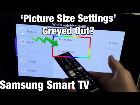 Samsung Smart TV: 'Picture Size Settings' Greyed Out? Fixed! (16:9, 4:3, Custom)