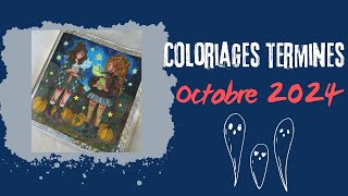 Coloriages terminés Octobre 2024 & Achats