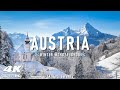 Austria In Winter 4K Snowy Peaks Enchanting Villages The Alpine Wonderland With Relaxing Music