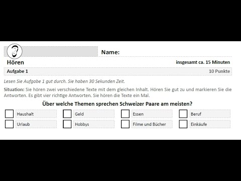 ÖSD A2 HÖREN │ LISTENING TASK NR.7 │ ALL PARTS