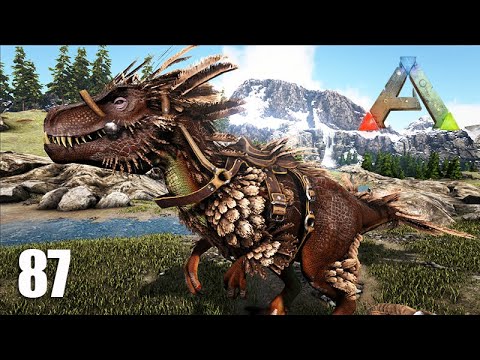 UPANDO E CAÇANDO COM o RAZORTOTH e o ACROCANTOSSAURO- ARK Ragnarok - Ep 87