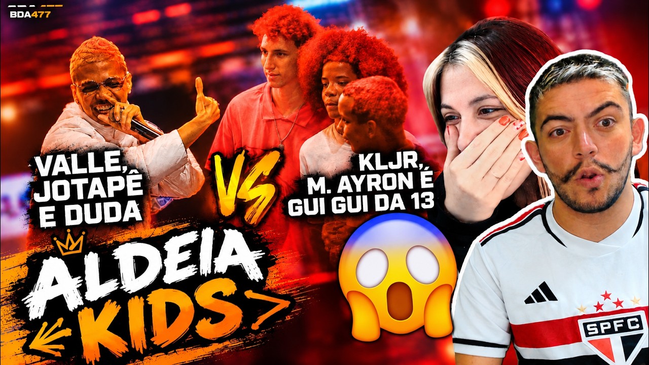 ALDEIA KIDS! VALLE, JOTAPÊ E DUDA X KLRJ, MANO AYRON E GUI GUI DA 13 | PRIMEIRA FASE | REACT