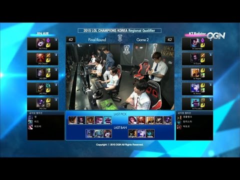KT vs JAG Game 2 Highlights - KT ROLSTER vs JIN AIR GREEN WINGS – REGIONALS LCK Champions KR Summer
