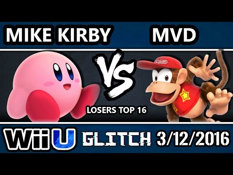 Glitch - PG | MVD (Diddy) Vs. Ho3K MikeKirby (Kirby) SSB4 Losers Top 16 - Smash Wii U