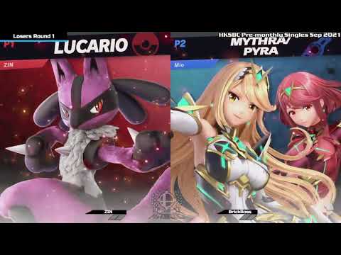 ZIN (Lucario) vs BrickBoss (Pyra/Mythra, Pikachu) - Losers Round 1 | HKSBC Pre-monthly Singles Sep 2