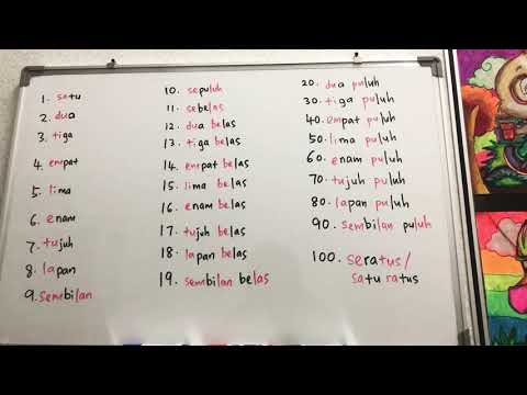The Easy Way To Learn Numbers In Malay Language - Nombor 1 hingga 100
