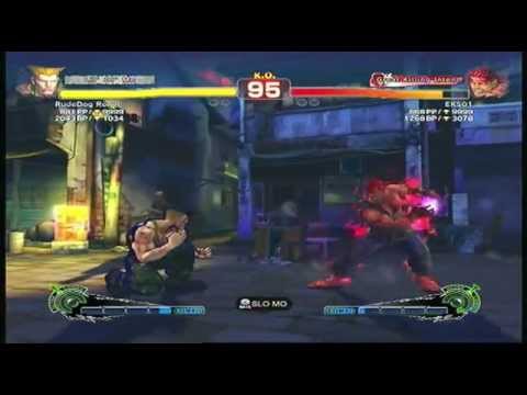SSF4 Arcade Edition - EKS (Evil Ryu) vs. RudeDog Ronin (Guile)