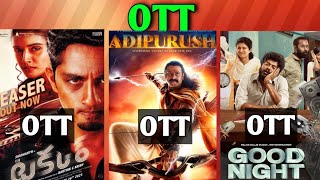 Adipurush OTT Release Date| Confirmed Upcoming OTT Telugu movies