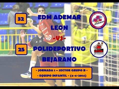 32 EDM Ademar León -Vs- 25 C.P. Bejarano - Jornada 1 - Sector Grupo B - Infantil - (4-4-2014)