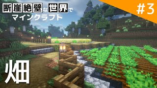 【Minecraft アンプリファイド】食糧安全保障のために畑を作ります / 断崖絶壁な世界でマインクラフト part3【ゆっくり実況】