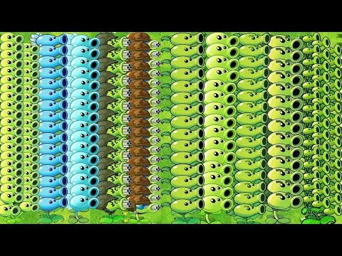All Pea Plants vs Zombies vs Team Plant vs Zombies