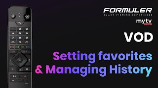 MYTVOnline2 : VOD - Setting favorites & Managing History