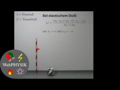 Doppelball-Experiment zur Energie- und Impulserhaltung
