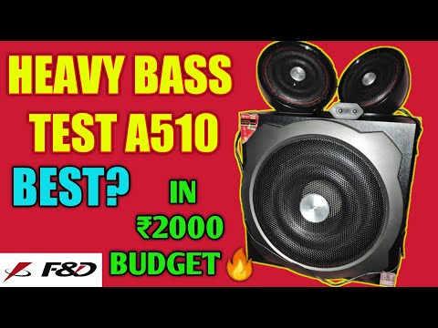 HEAVY BASS TEST 🔥F&D A510 BEST IN ₹2000 BUDGET?