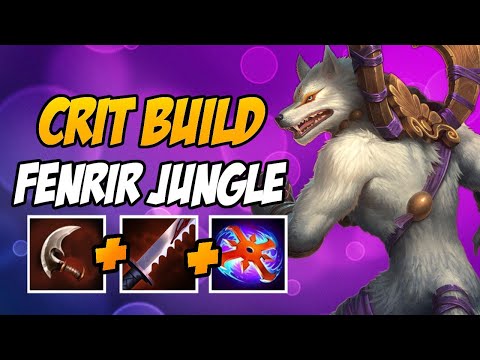 CRIT FENRIR BUILD | JUNGLE GAMEPLAY | GM SMITE