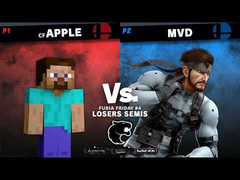 FURIA Smash #4 - MVD (Snake) vs Apple (Steve) - Losers Semis - SSBU