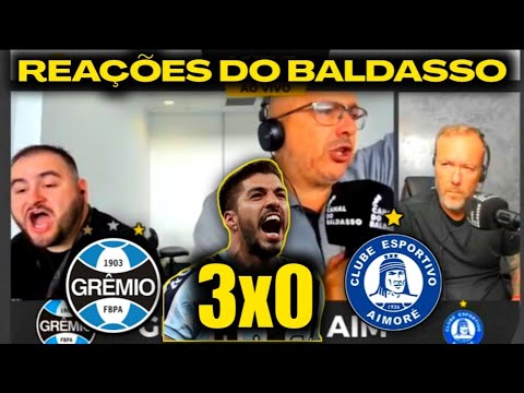 REAÇÕES DO BALDASSO NA VITÓRIA DO GRÊMIO | GRÊMIO 3X0 AIMORÉ [GAUCHÃO 2023]